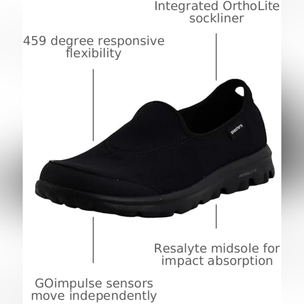 Skechers Men's Charcoal Slip-On Loafers - Picture 2 of 8